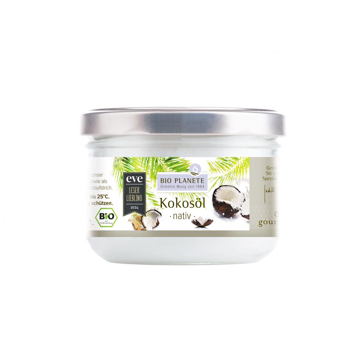 Bio Planète Kokosöl nativ, 200 ml Glas