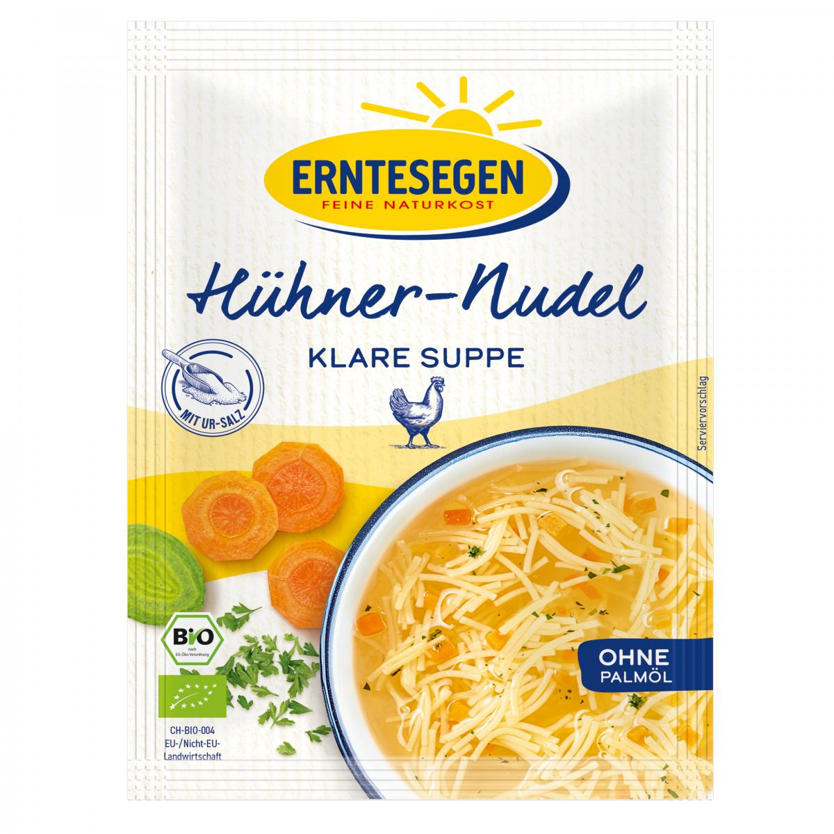 Erntesegen Hühner-Nudel Klare Suppe , 37 g Beutel