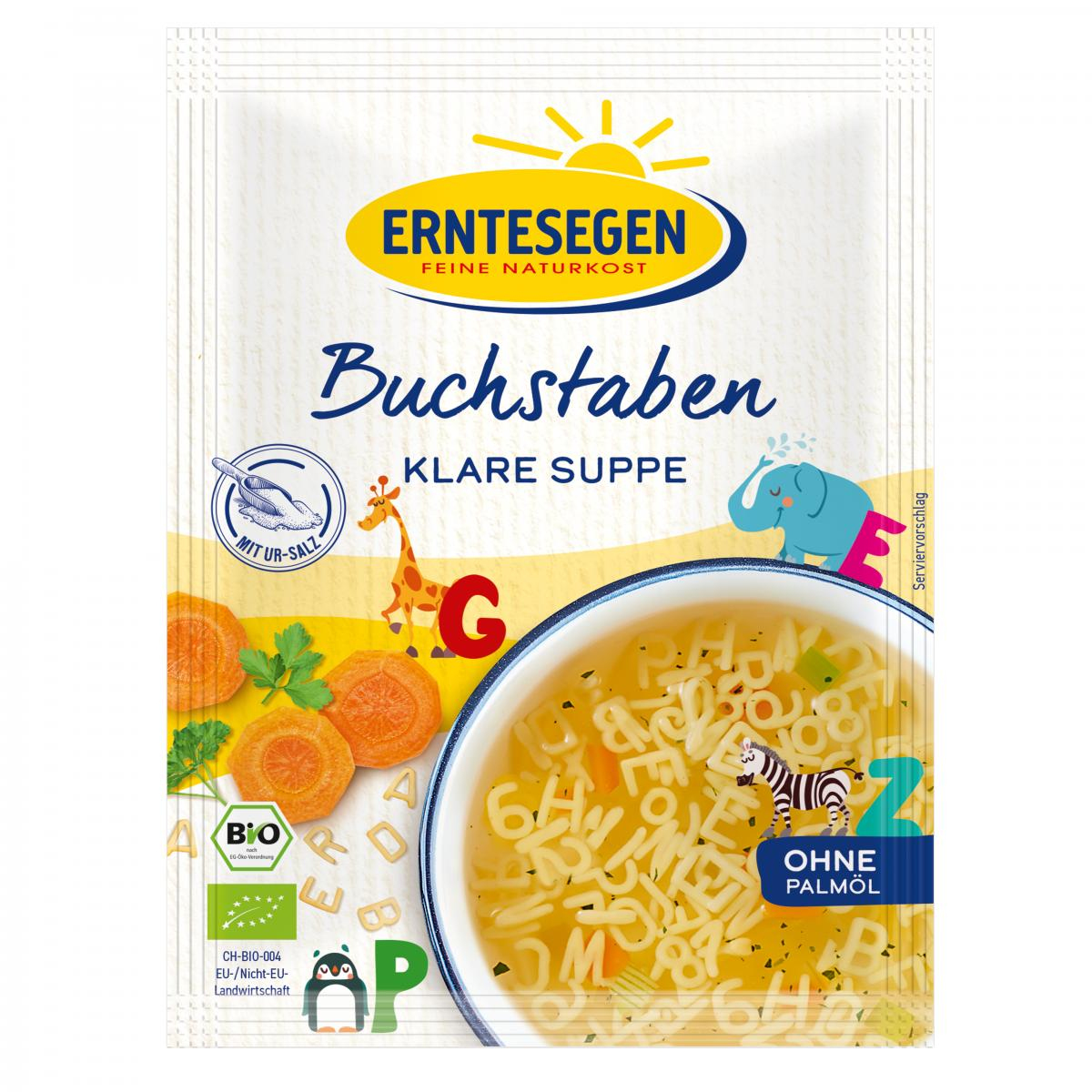 Erntesegen Buchstaben Klare Suppe, 42 g Beutel