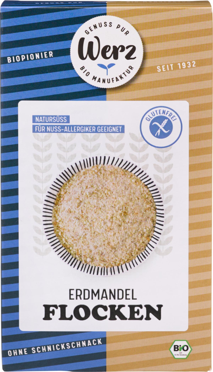 Werz Erdmandelflocken, 250 gr Packung -glutenfrei-