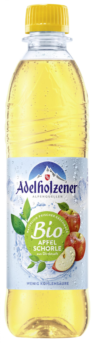 Adelholzener Alpenquellen Apfelschorle, 0,5 ltr PE