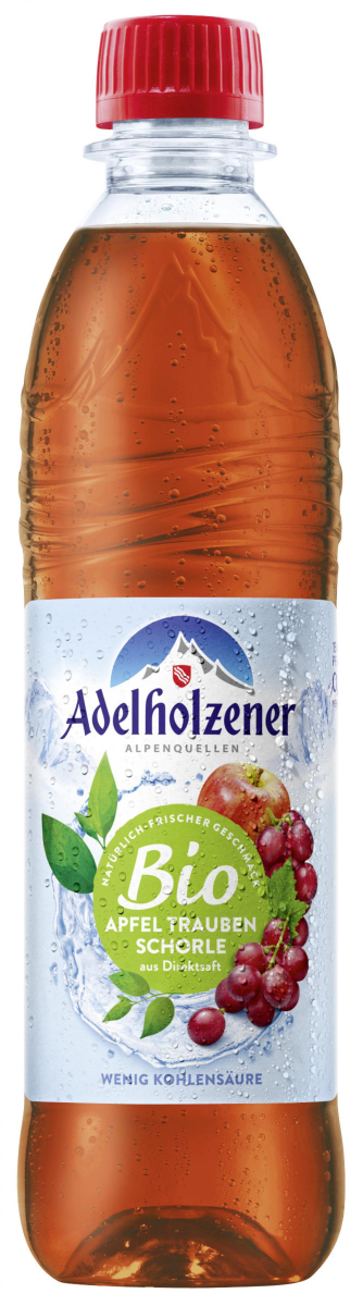 Adelholzener Alpenquellen Apfel-Trauben Schorle, 0