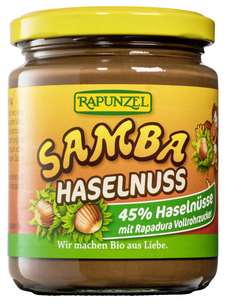 Rapunzel Samba Haselnuss, 250 gr Glas