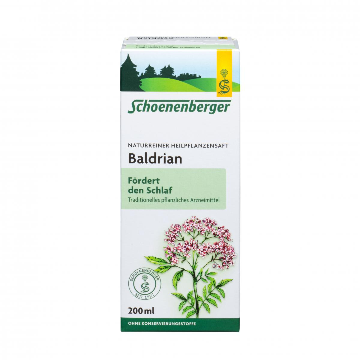 Schoenenberger Baldrian-Saft, 200 ml Flasche