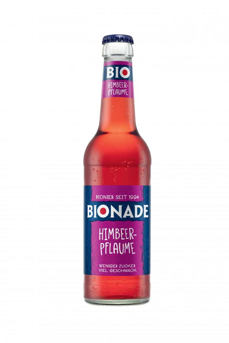 Bionade Himbeer-Pflaume, 0,33 ltr Flasche