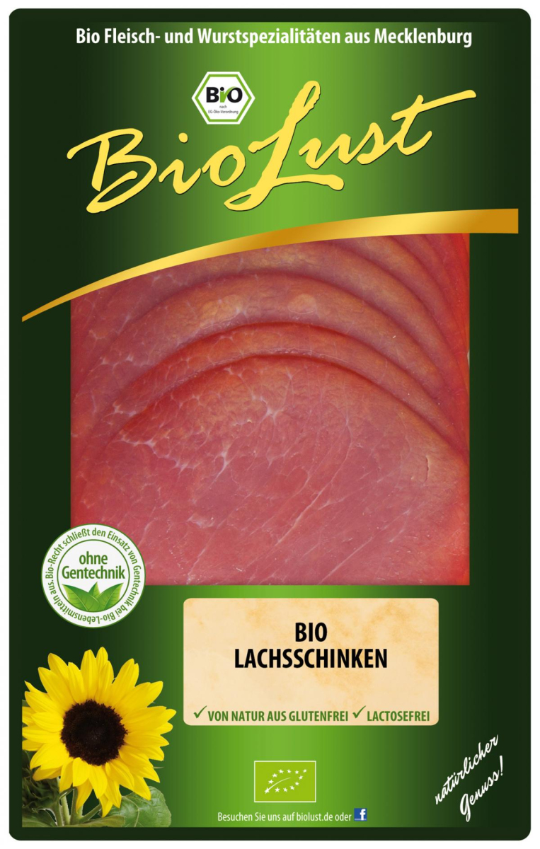 Ludwigsluster Fleisch-und Wurs Lachsschinken, 70 g