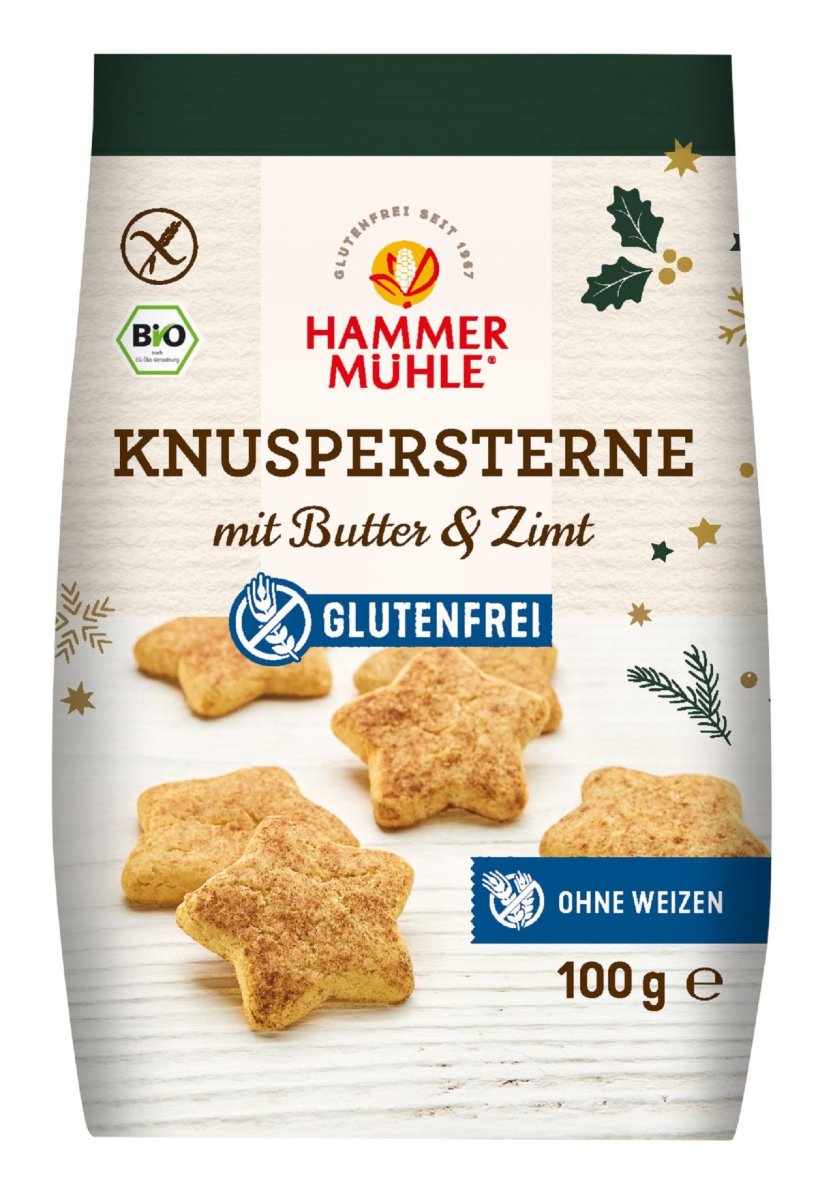 Hammermühle -glutenfrei- Knuspersterne mit Butter&