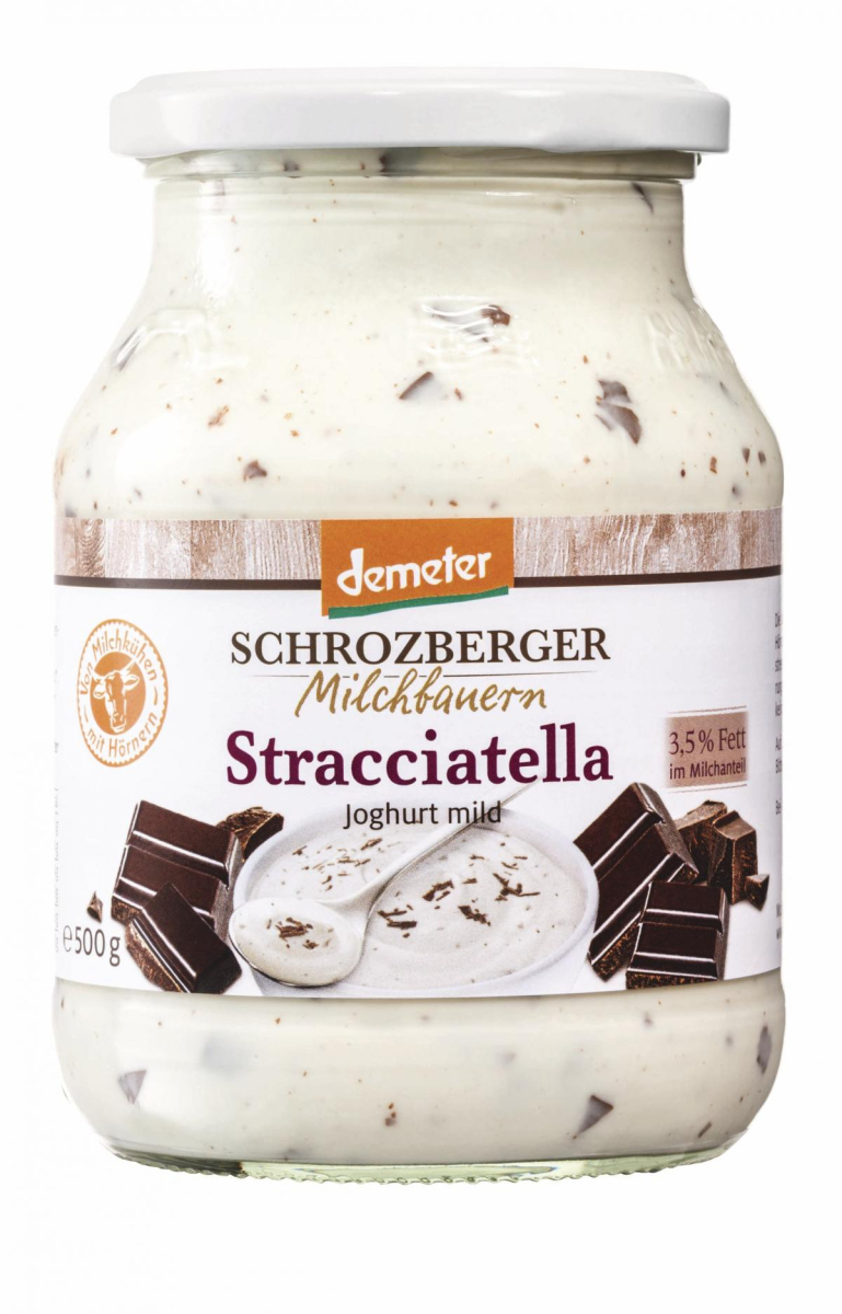 Schrozberg Milchbauern Joghurt Stracciatella, 500