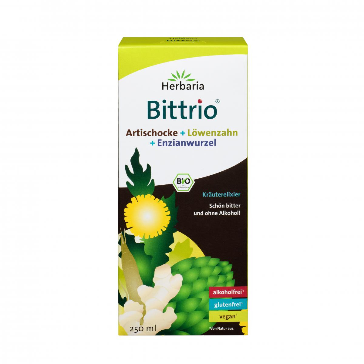 Herbaria Bittrio Kräuterelixier, 250 ml Flasche