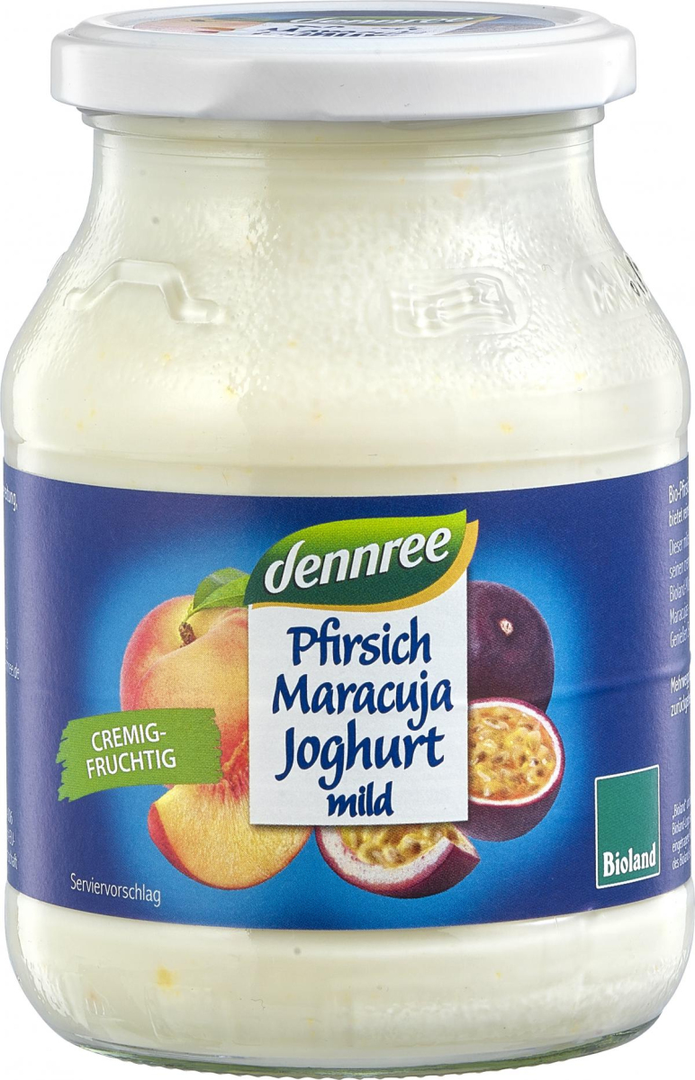 dennree Fruchtjoghurt mild Pfirsich-Maracuja mild,