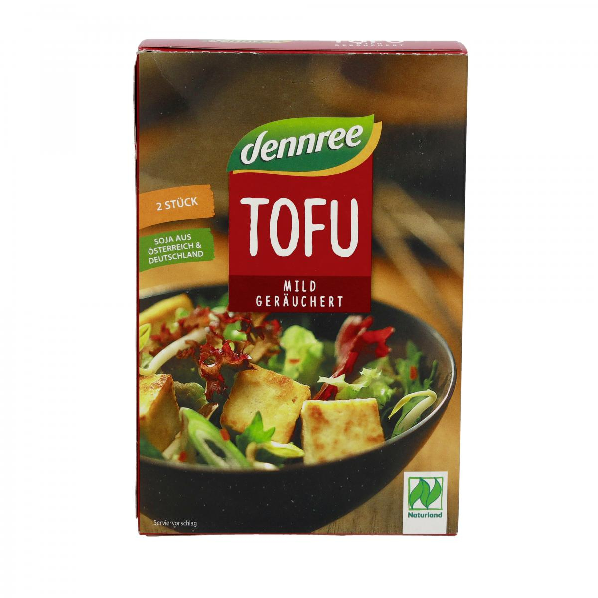 dennree Tofu geräuchert, 2x175g Packung