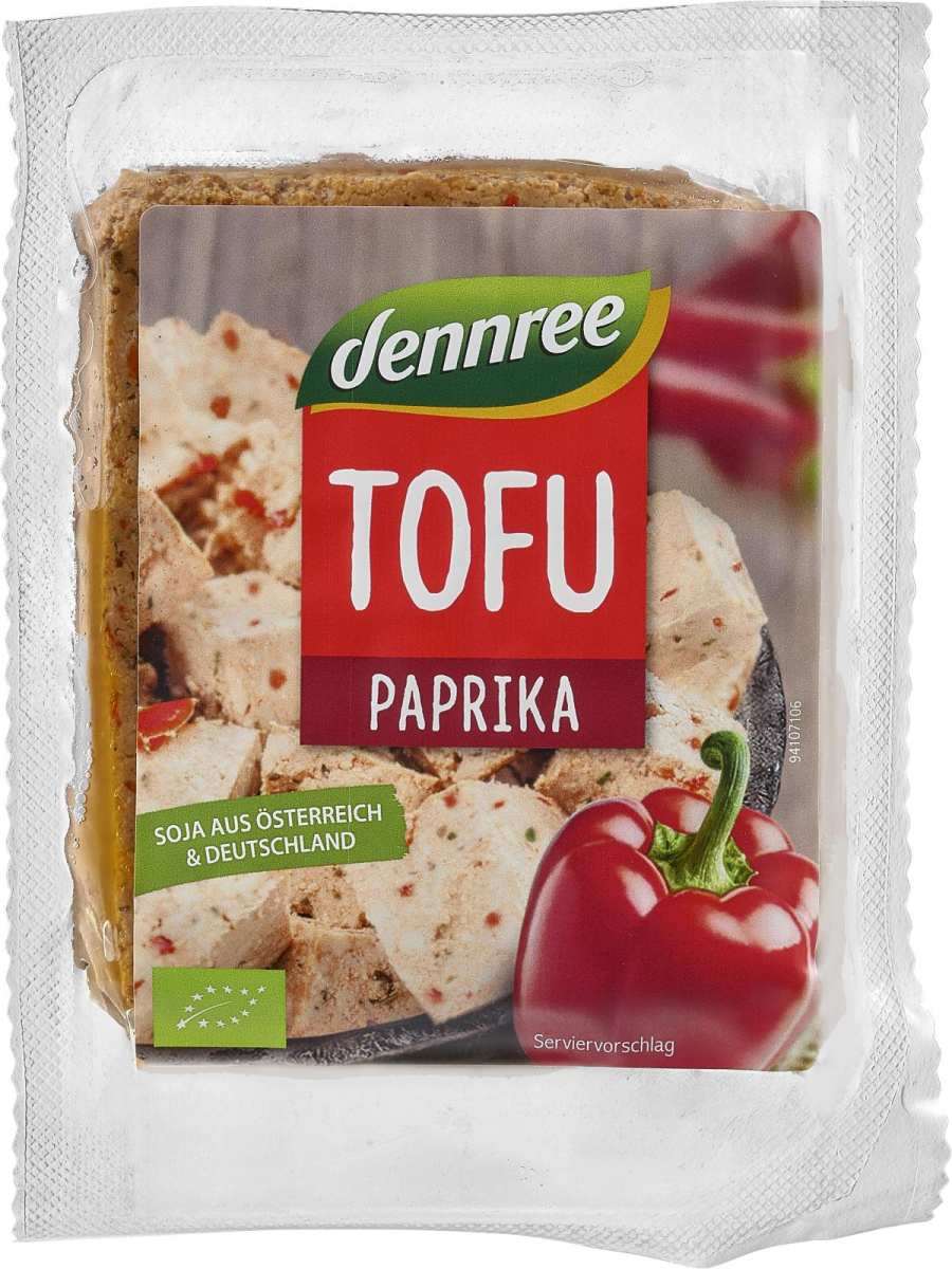 dennree Tofu Paprika, 200 g Stück