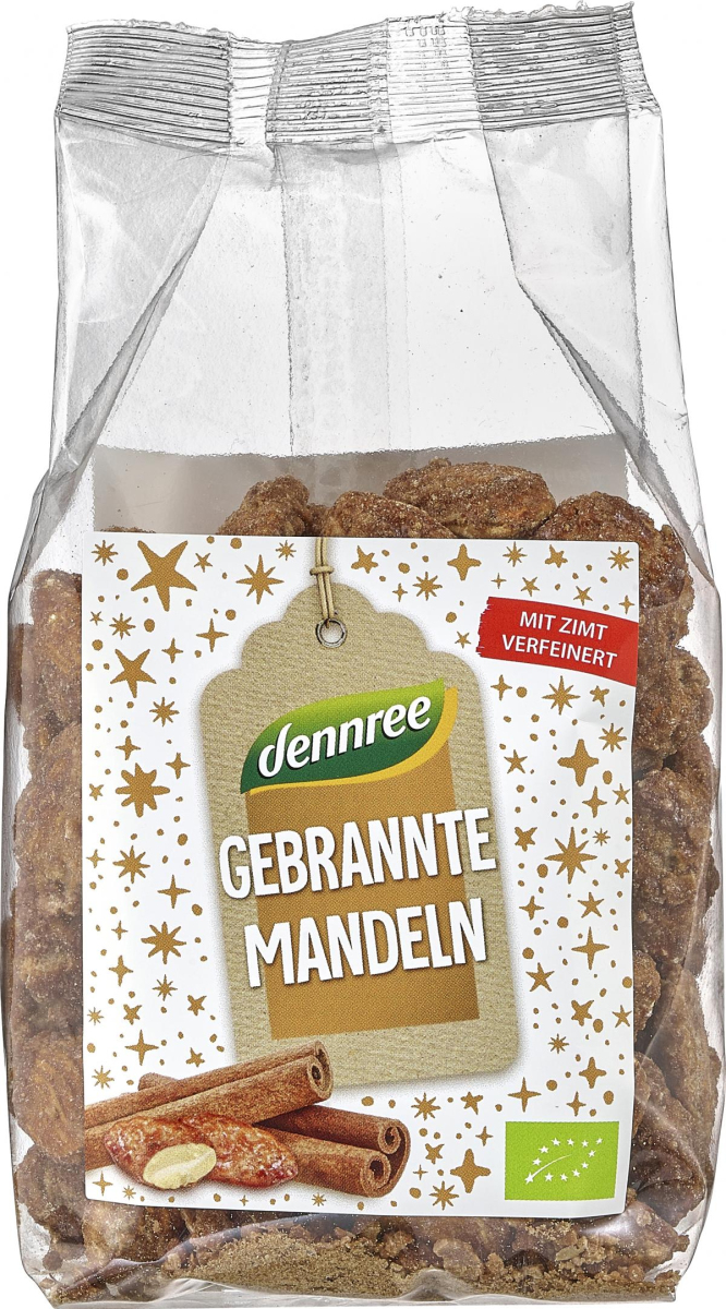 dennree gebrannte Mandeln, 150 g Packung