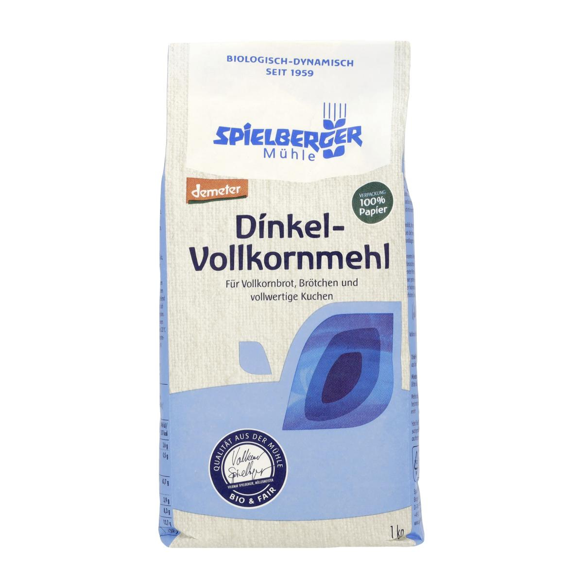 Spielberger Dinkelvollmehl, 1 kg Packung