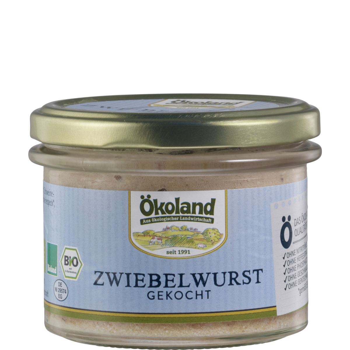 Ökoland Zwiebelwurst gekocht - Gourmet-Qualität, 1