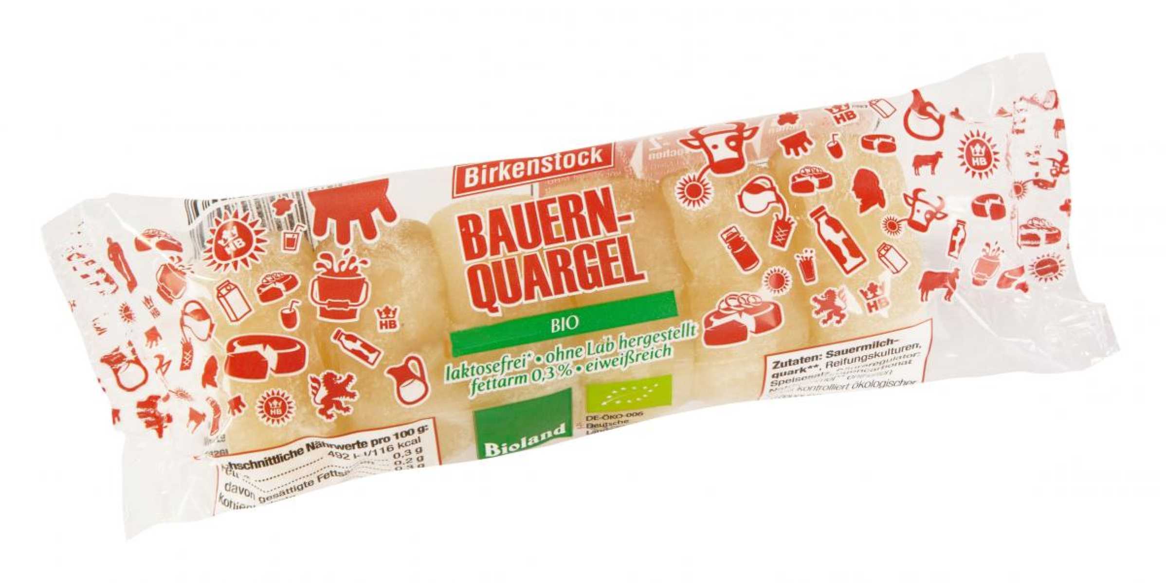 Bauern Quargel, Kuh/past/Sauermilch, Birkenstock