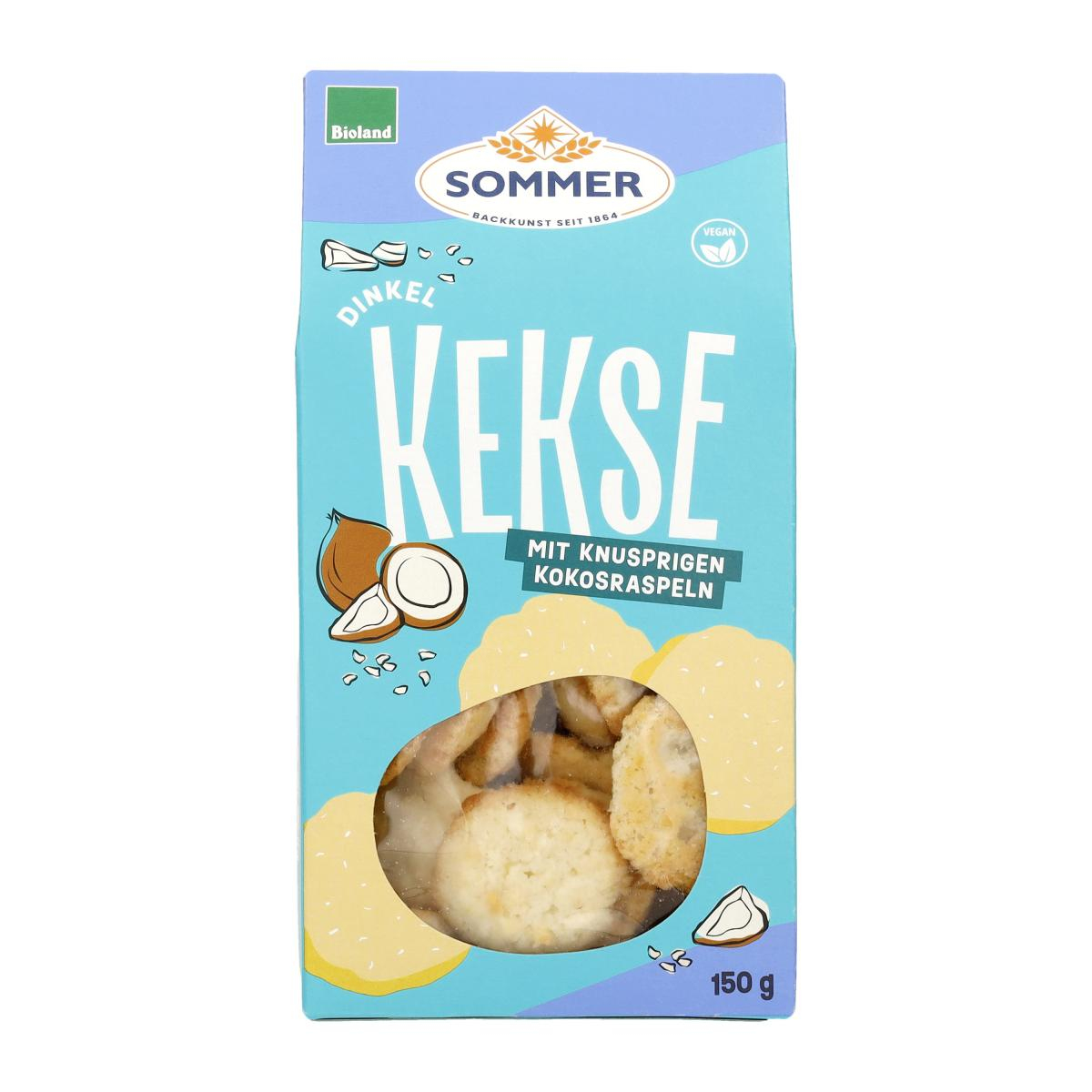 Sommer Kokos-Plätzchen, 150 gr Packung