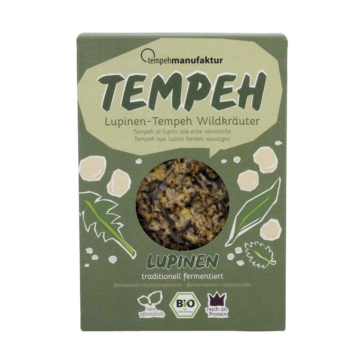 Tempehmanufaktur Lupinen-Tempeh Wildkräuter, 170g