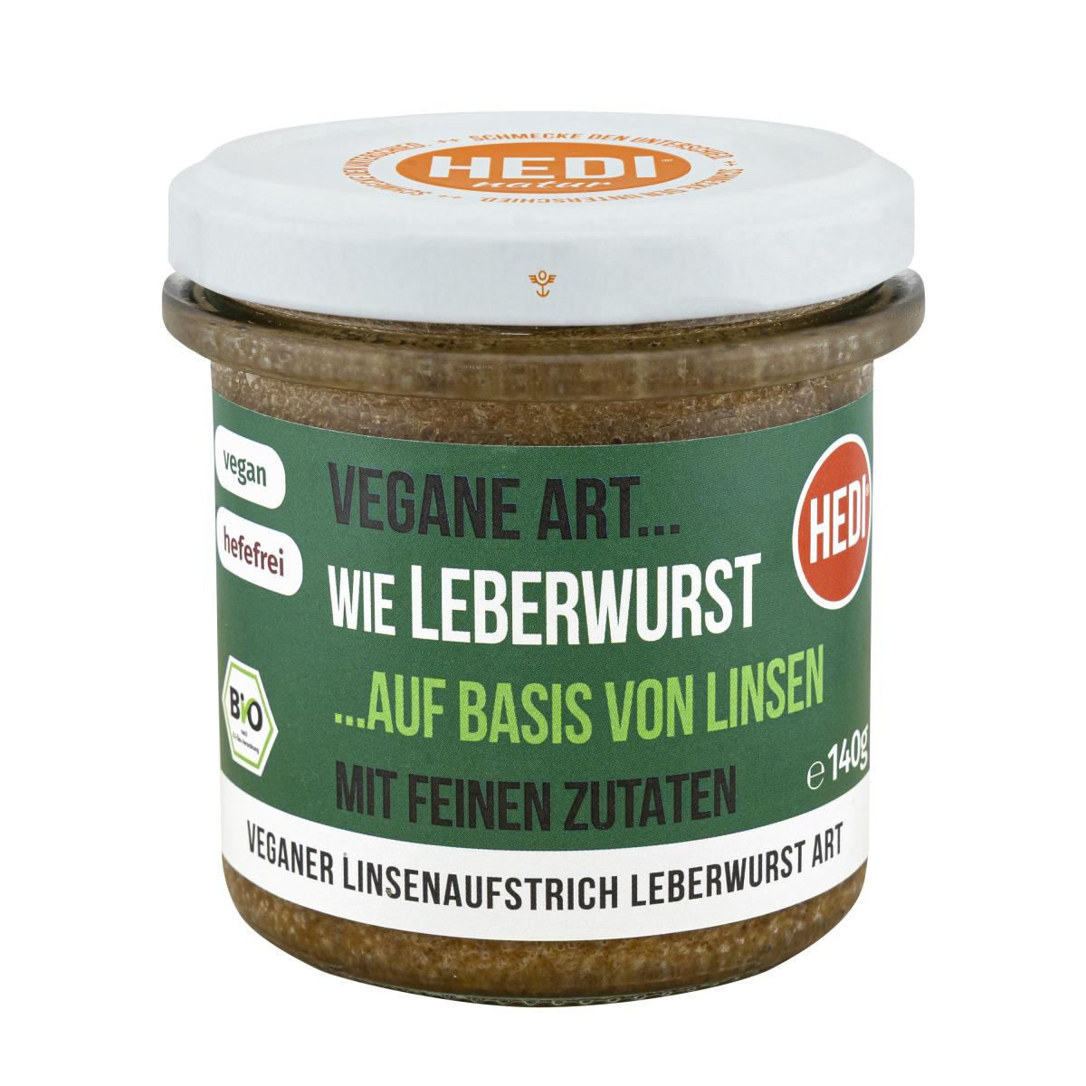 HEDI Naturkost Vegane Art.. Leberwurst mit, 140 gr