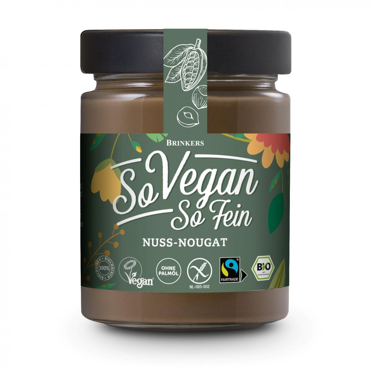 Brinkers So Vegan So Fein Nuss Nougat, 270 gr Glas