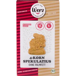 Werz 4-Korn-Spekulatius, 125 gr Packung -glutenfre
