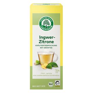 Lebensb Grüntee Ingwer - Zitrone, 2 gr, 20 Btl Pac