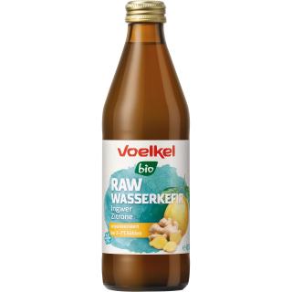 Voelkel RAW Wasserkefir Zitrone, 0,33 L Flasche