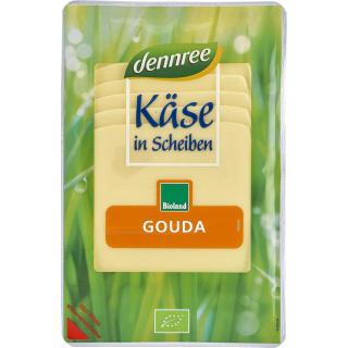 dennree Gouda in Scheiben, 150 gr Packung - laktos