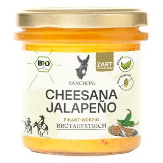 Sanchon Cheesana Jalapeño Brotaufstrich, 135 g Gla