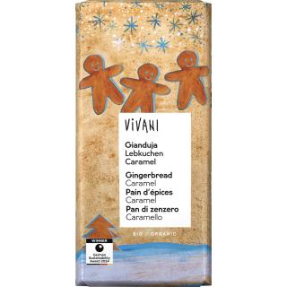 Vivani Gianduja Lebkuchen Caramel, 100 g Stück