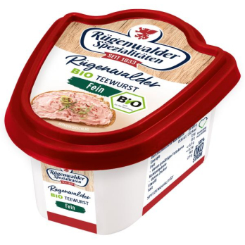 Plüntsch Rügenwalder Teewurst fein, 125 gr Stück