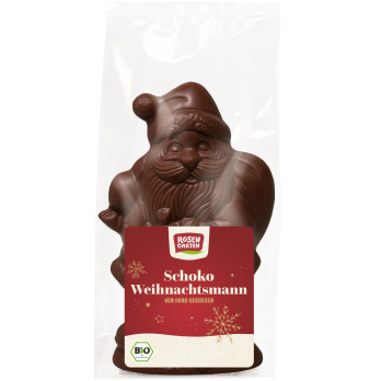 Rosengarten Weihnachtsmann Zartbitter, 80 gr Stück