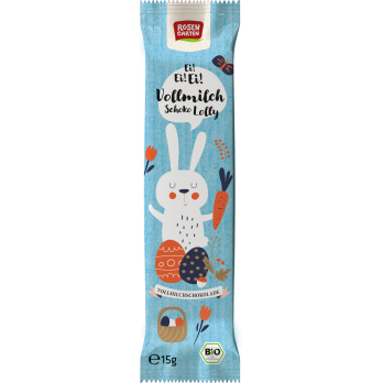 Rosengarten Vollmilch-Lolly Hase, 15 gr Stück
