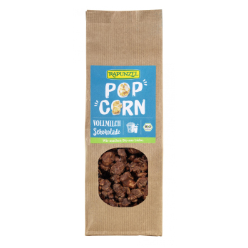 Rapunzel Popcorn mit Vollmilch - Schokolade, 100 g
