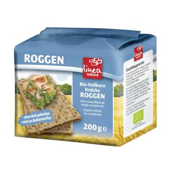 linea natura Roggen Vollkorn Knäcke, 200 gr Packun