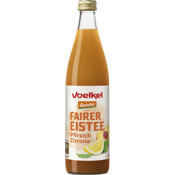 Voelkel Fairer Eistee Pfirsich Zitrone, 0,5 ltr Fl