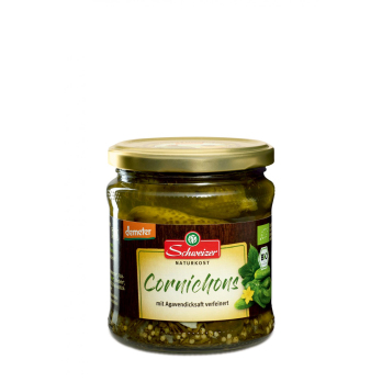 Schweizer Cornichons, 330 gr Glas (190 gr)