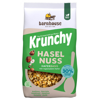 Barnhouse Krunchy Haselnuss weniger Zucker, 500g P