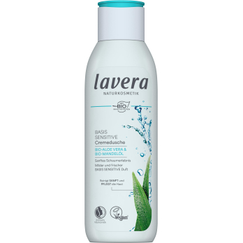 lavera Cremedusche Basis Sensitive, 250 ml Flasche