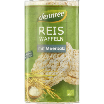 dennree Reiswaffeln mit Meersalz, aus Vollkornreis