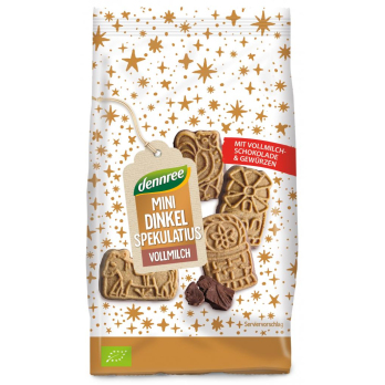 dennree Mini Spekulatius mit Vollmilch, 125 g Pack
