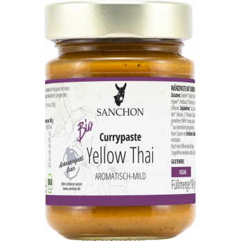 Sanchon Currypaste Yellow Thai, mild 190 g Glas