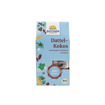 Govinda Dattel-Kokos-Kugeln, 120 gr Packung