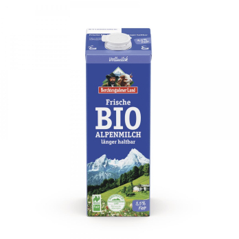 Frische Alpenmilch, past. und homogenisiert 1 ltr Packung