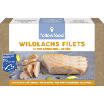 followfood Wildlachs Filets in, 125 g Dose