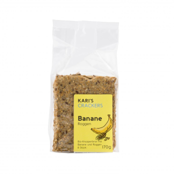 Karis Crackers Roggen-Banane, 170g Packung