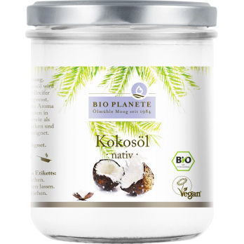 Bio Planète Kokosöl nativ, 400 ml Glas