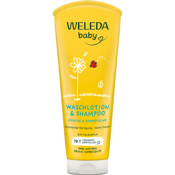 Weleda Calendula Waschlotion  & Shampoo, 200 ml Tu