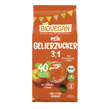 Biovegan Gelierzucker 3:1, 500 gr Packung