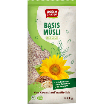 Rosengarten Basis-Müsli mit Amaranth, 2 kg Packung